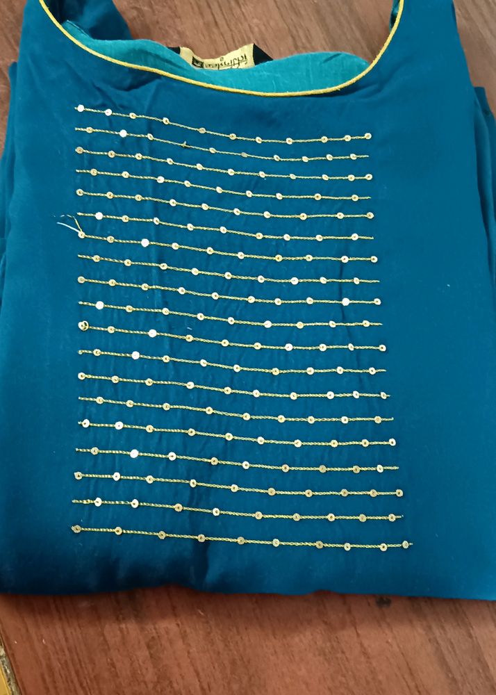 Peacock Blue Colour Kurti