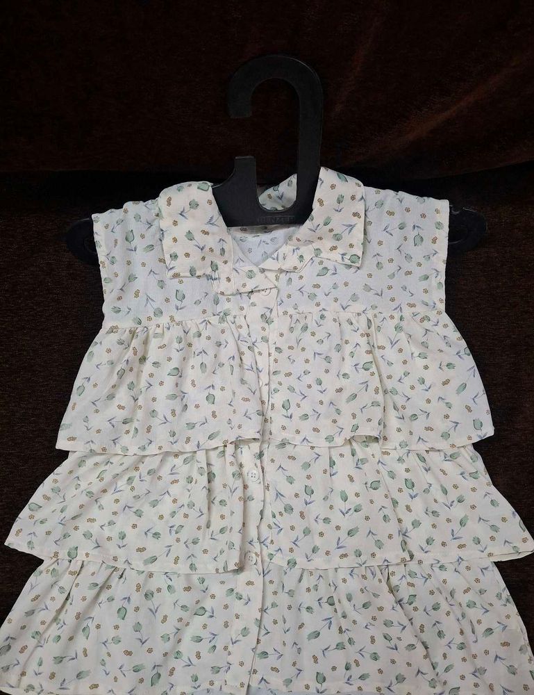 floral cute layered top