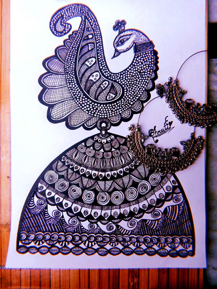 🦚Handmade Peacock Art🦚