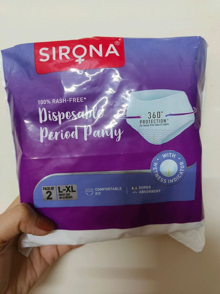 Sirona L-Xl Size Period Panty