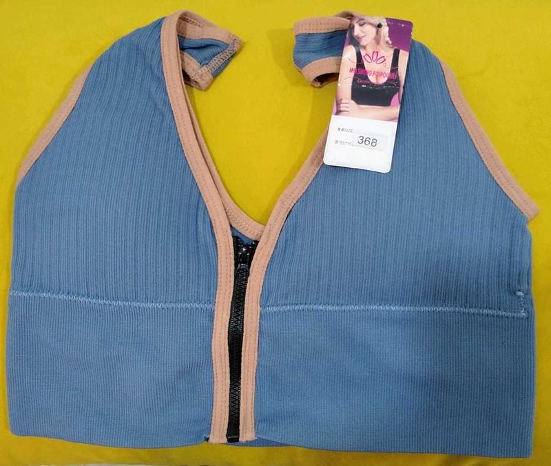 261 --  Zip Front Sports Bra