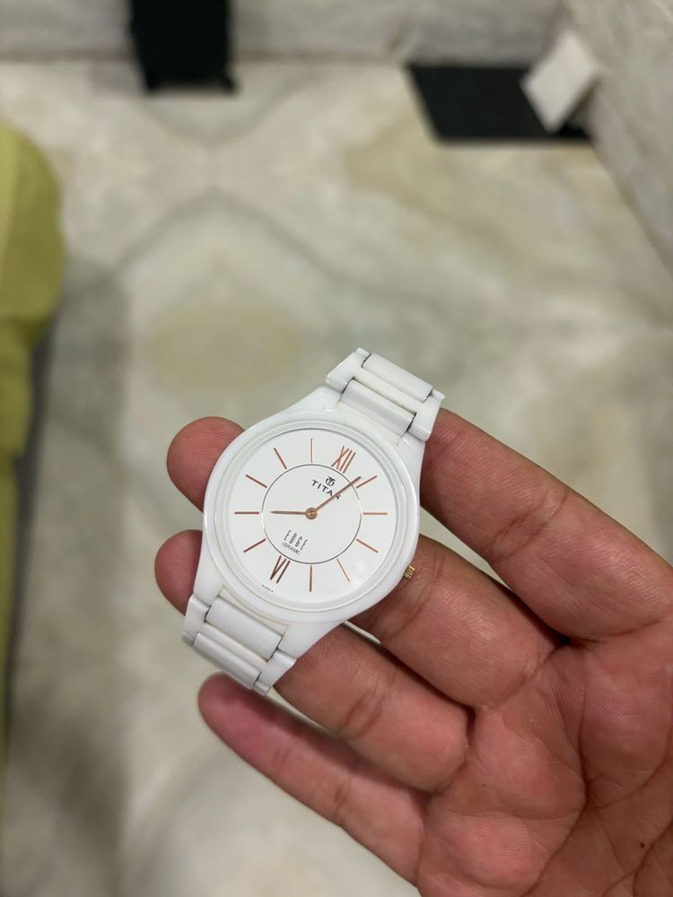 Titan White Ceramic Watch