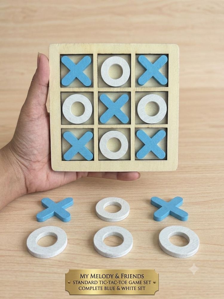 ❌⭕ MINI WOODEN TIC-TAC-TOE BOARD