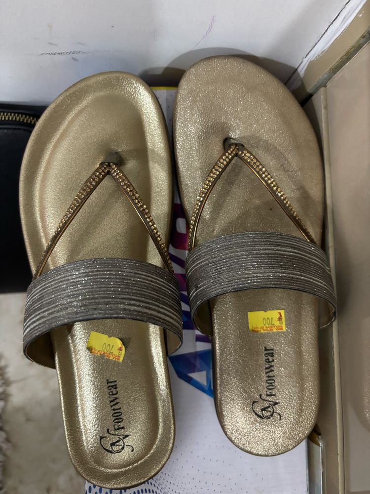 Golden Brand New Ethnic Flat Size 37