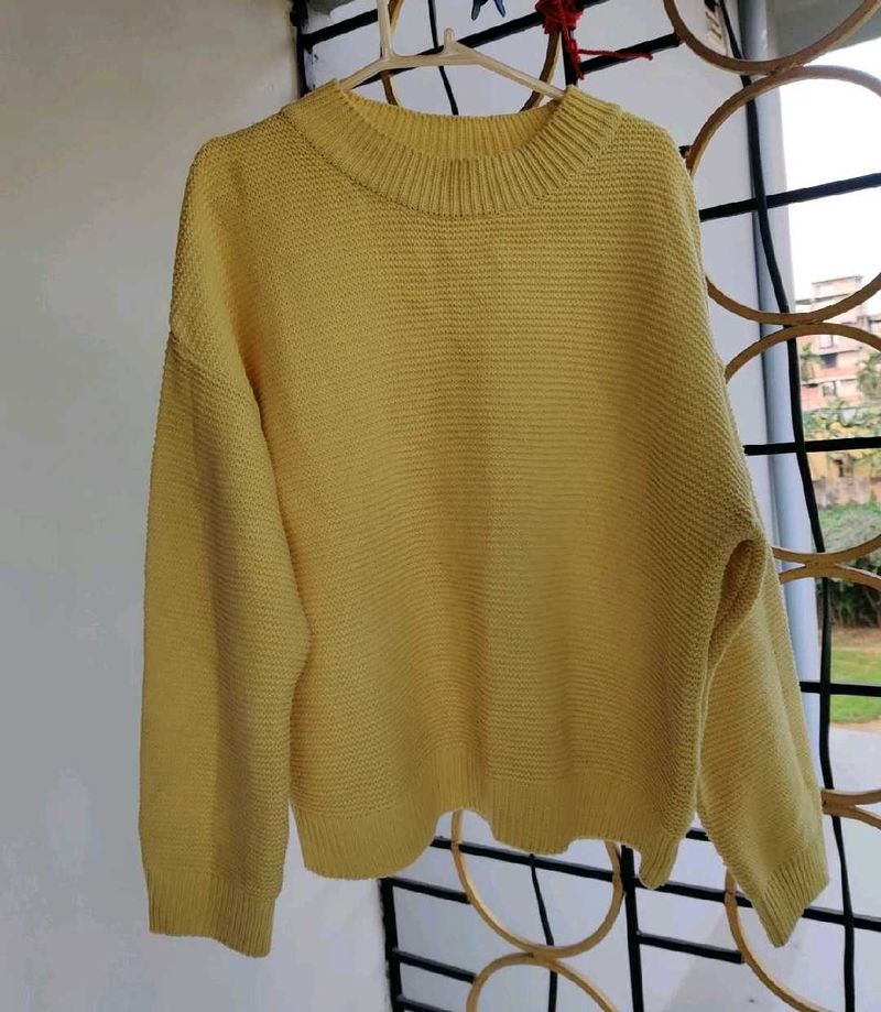 Yellow Knit Sweater