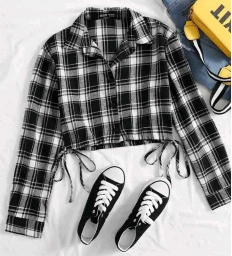 Dc Black Ans White Check Shirt