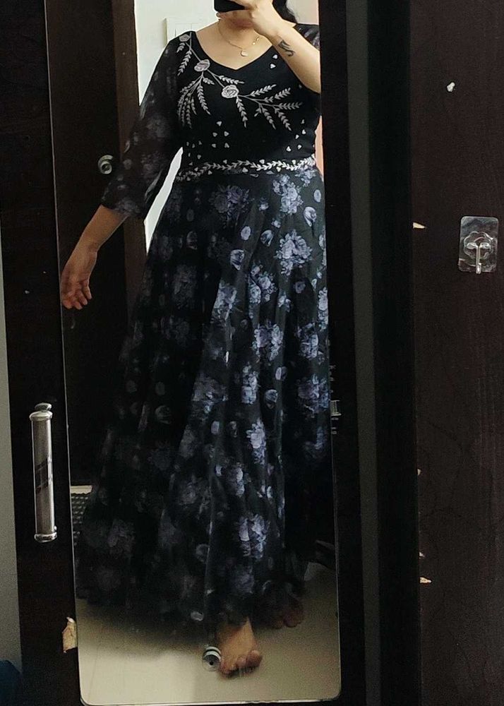 Ethnic Organza Gown - Fixed Price