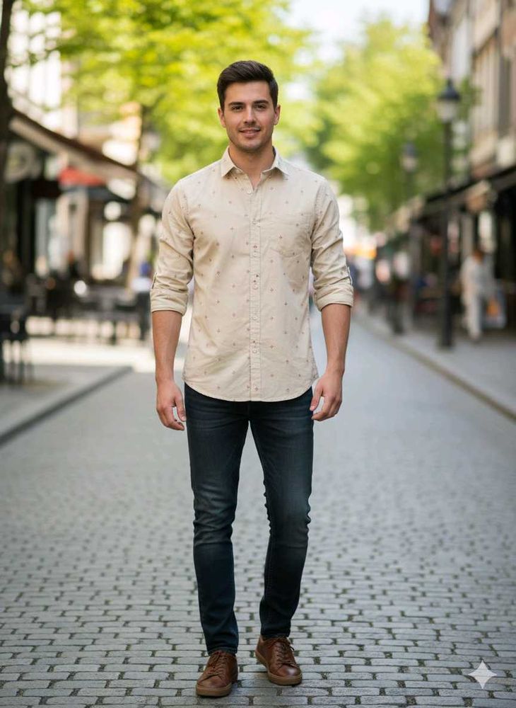 Men's Casual Patterned Shirt