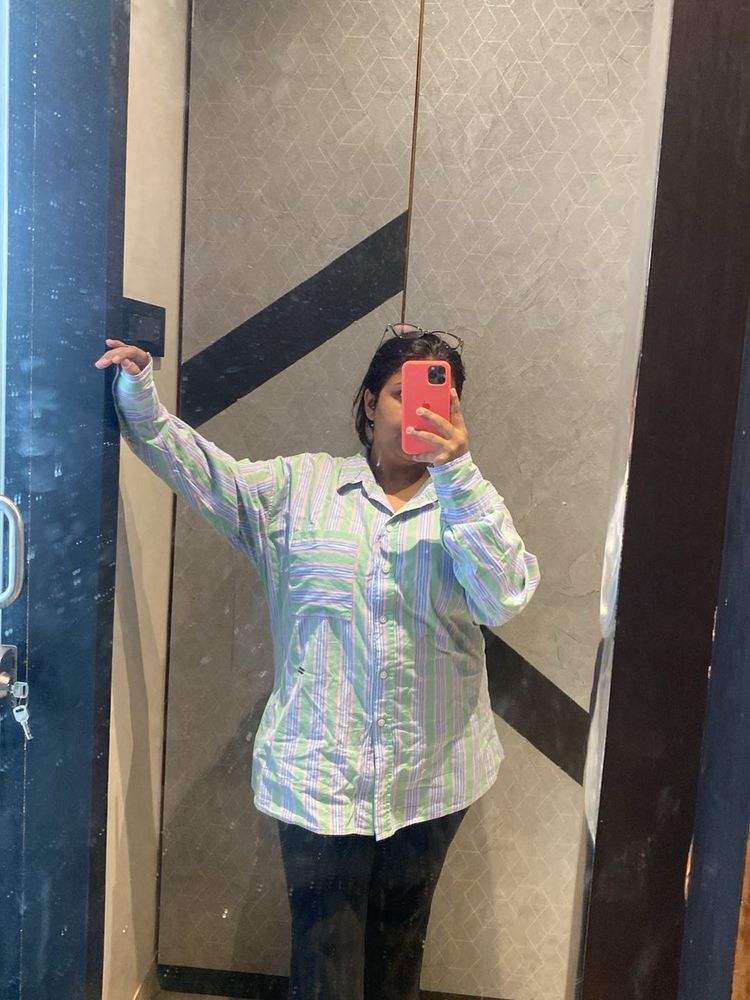 Classic Striped Button-Down Shirt