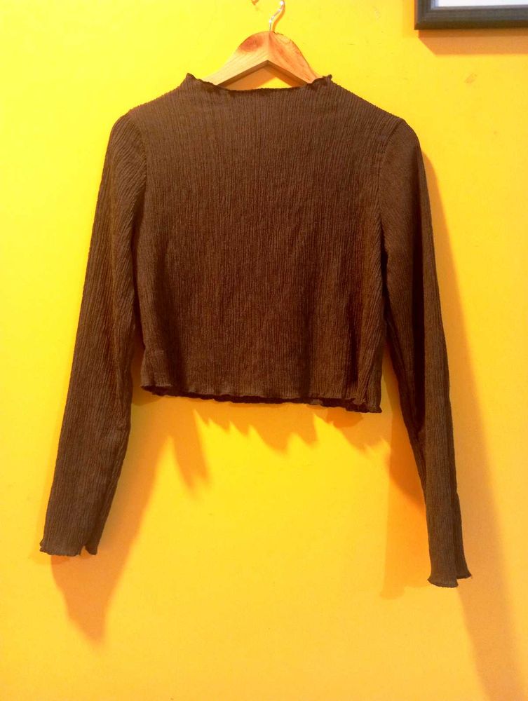 Ribbed Lettuce Hem Top