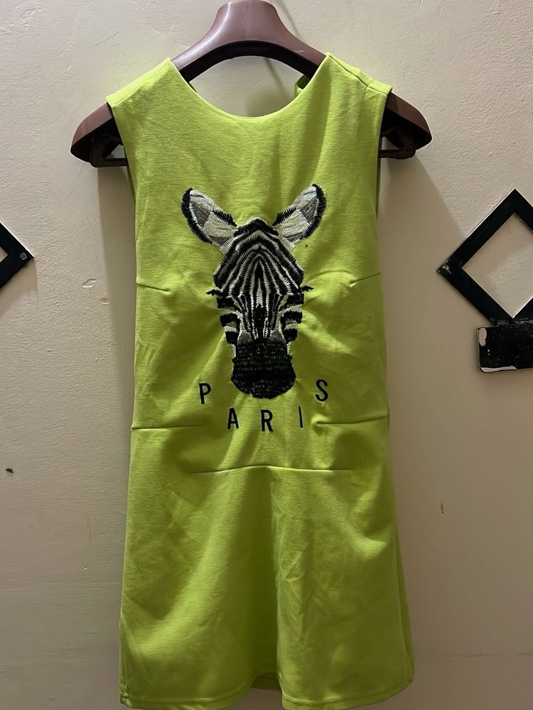Cute Zebra Print Dress