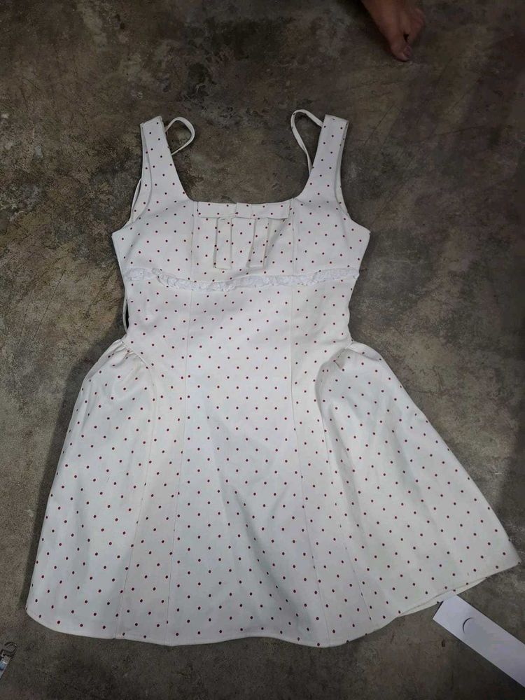 Charming Polka Dot Fit &amp; Flare Dress