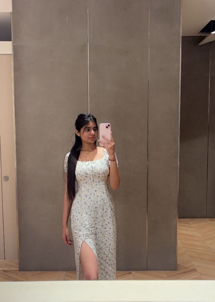 Floral Print Midi Dress