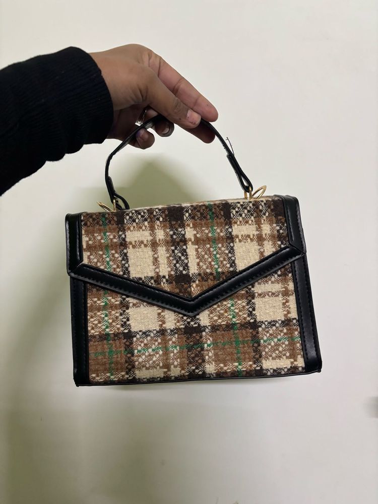Plaid Crossbody Bag