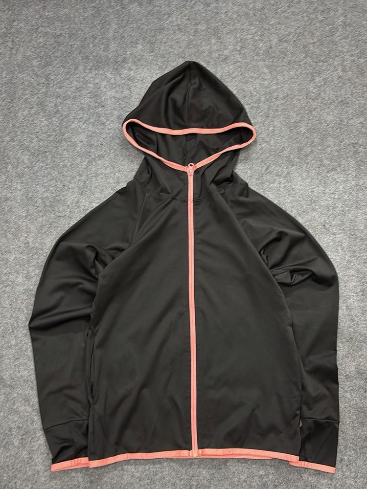 Stylish Black Zip-Up Hoodie