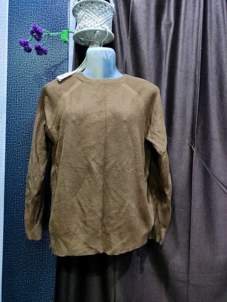 Brown Knit Sweater