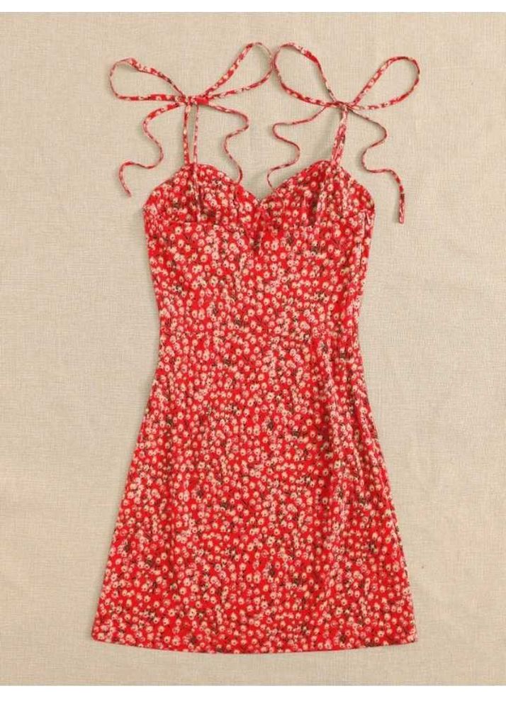 Floral Print Halter Neck Mini Dress