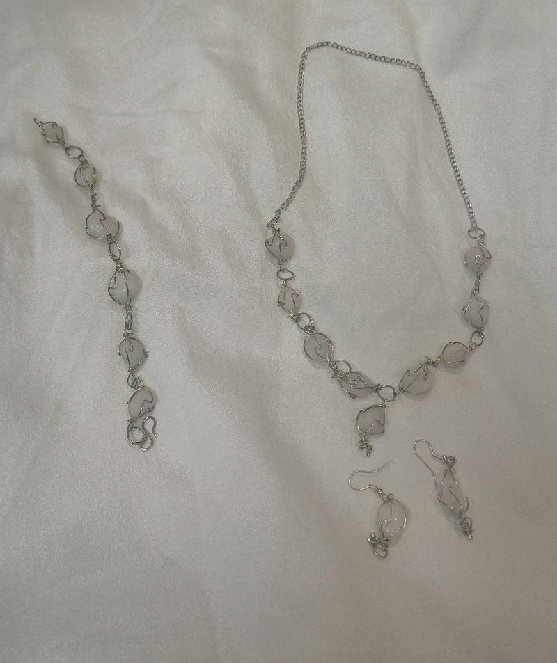 Boho Charm Necklace &amp; Bracelet Set