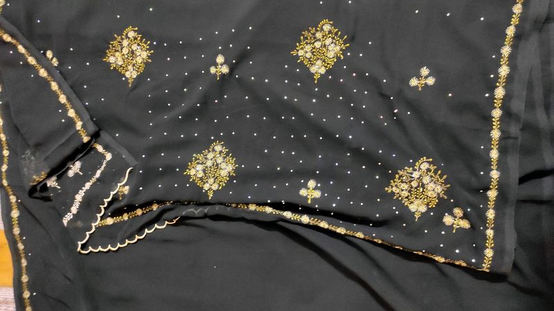 Black Saree New One