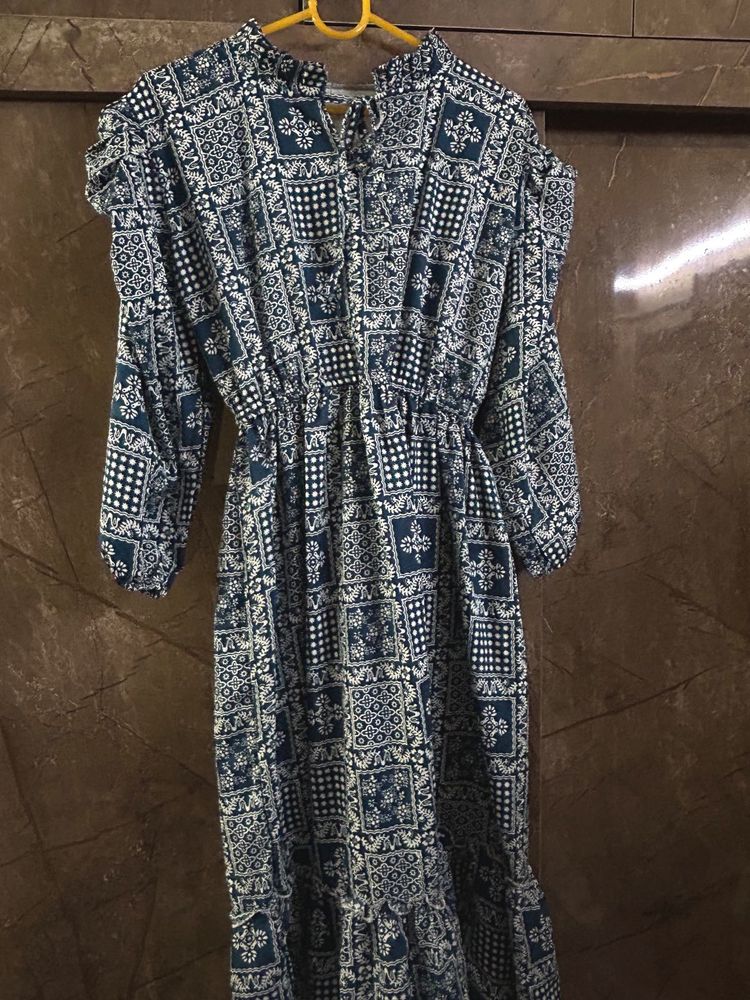 Bohemian Print Midi Dress