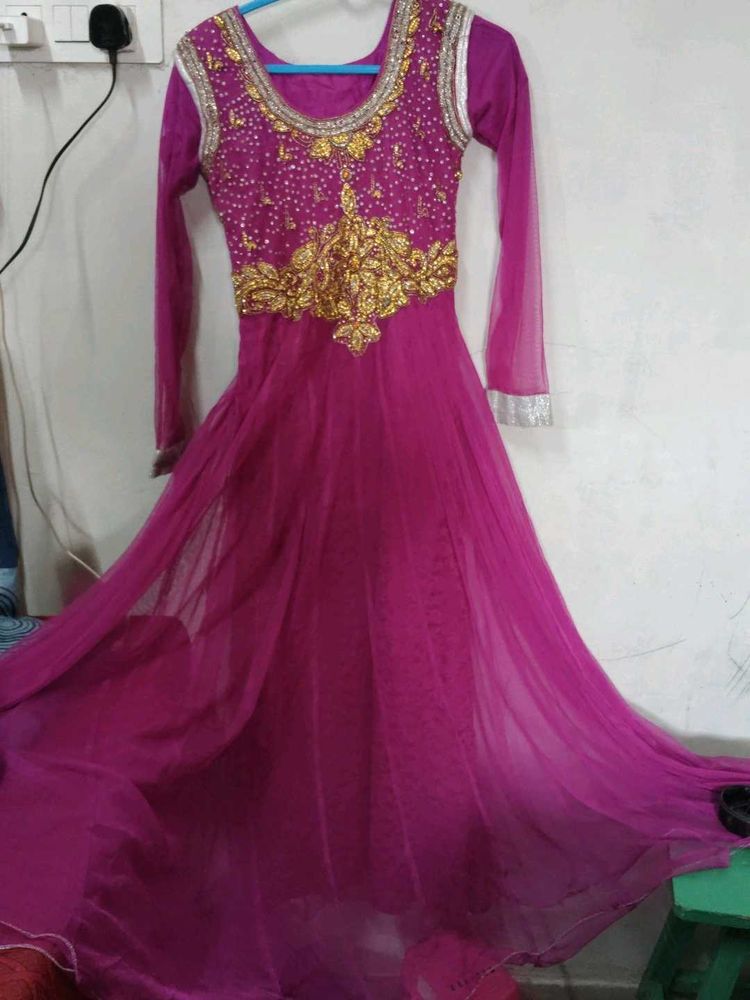 Beautiful Pink Ethnic Gown