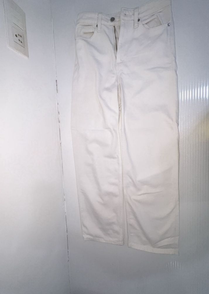 Cream Denim Jeans
