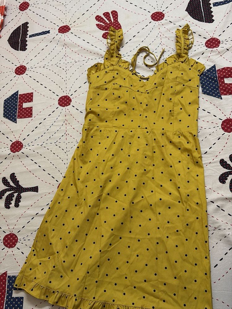 Yellow Polka Dot Sundress