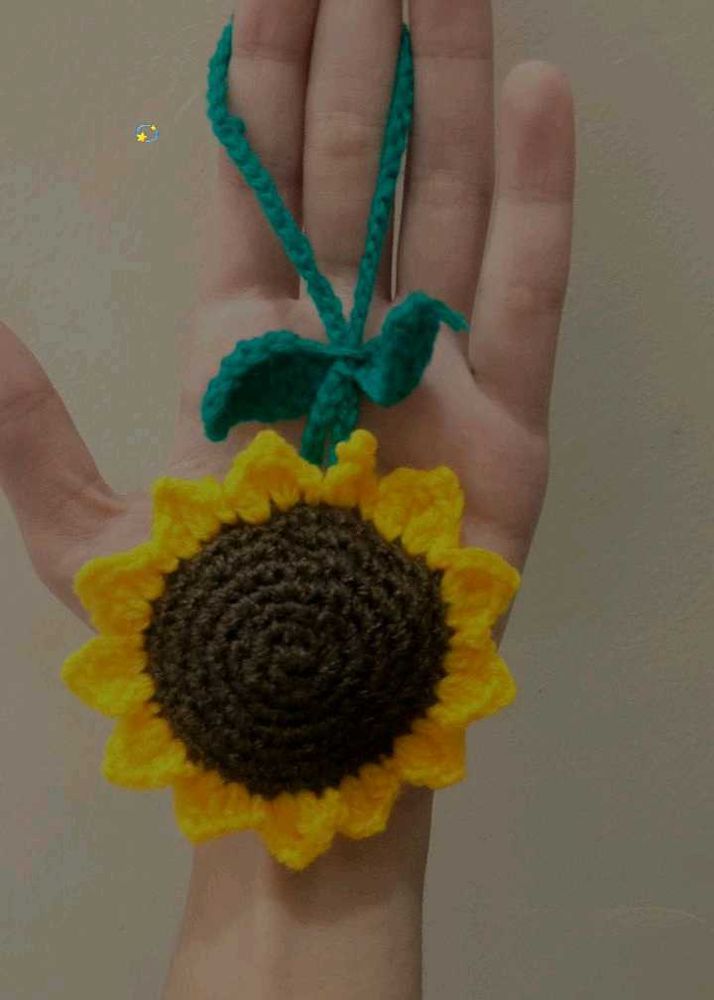 Sunflower Keychain