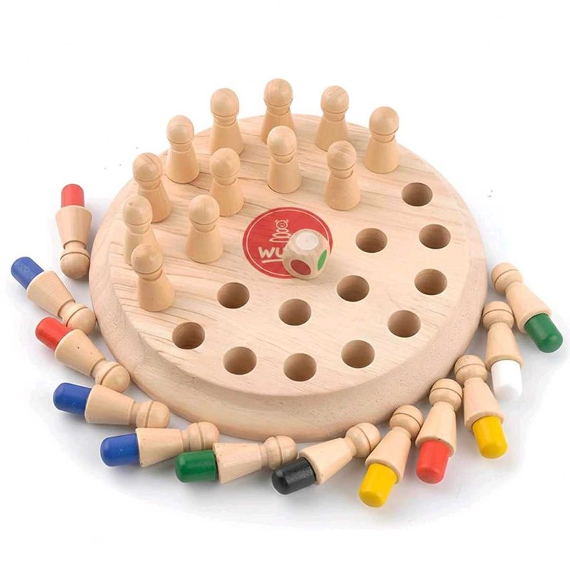 Wooden Memory Game &amp; Dice Set
