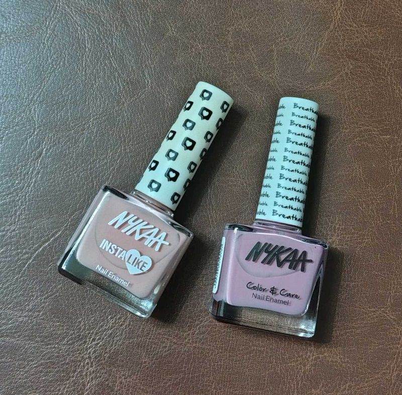 Set of 2 Nykaa Nail Paints