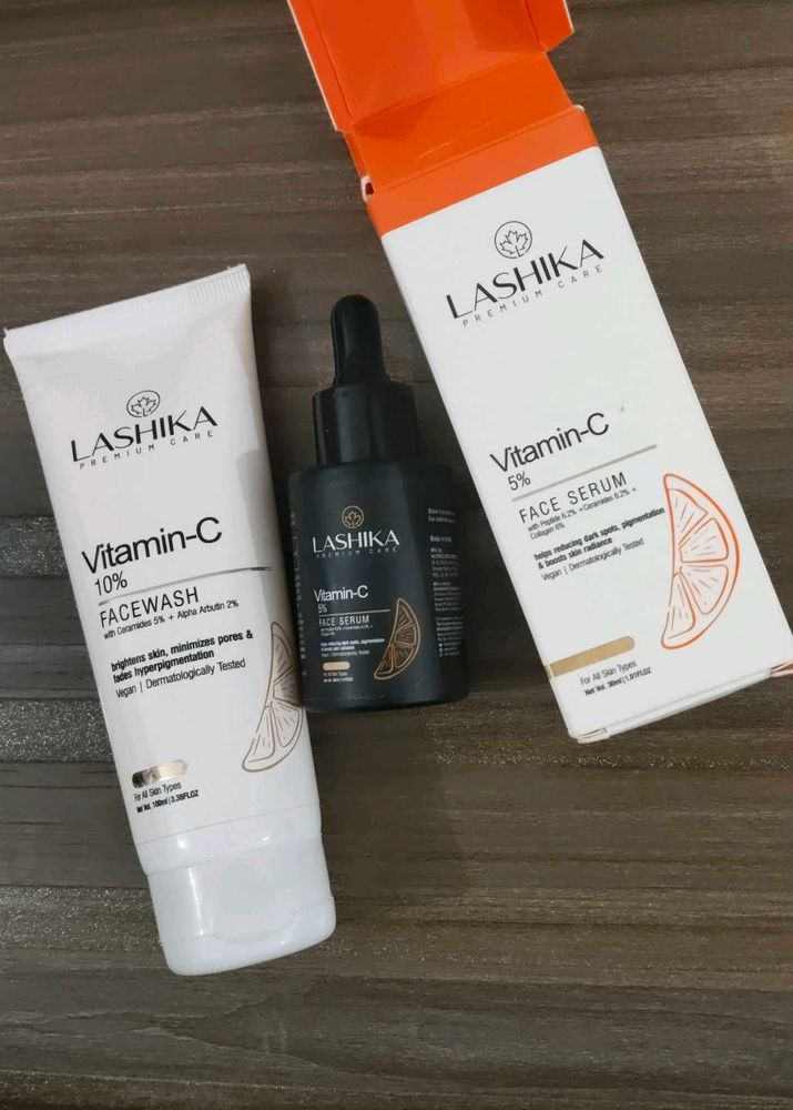Lashika Vitamin C Face Wash &amp; Serum