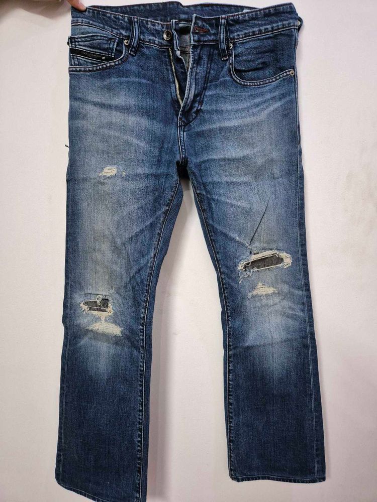 Ripped Blue Jeans
