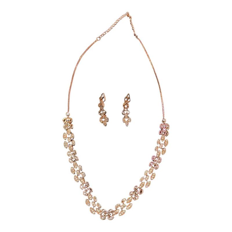 Rose Gold Necklace and Earring set