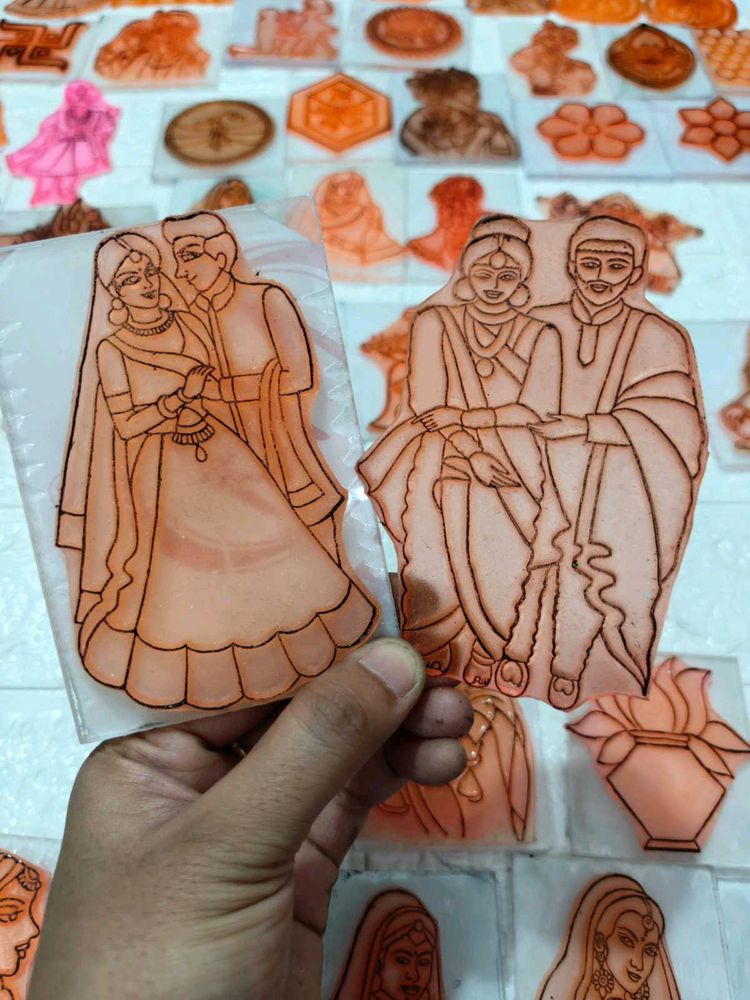 Bridal Couple Mehendi Stencil pack of 2 💯