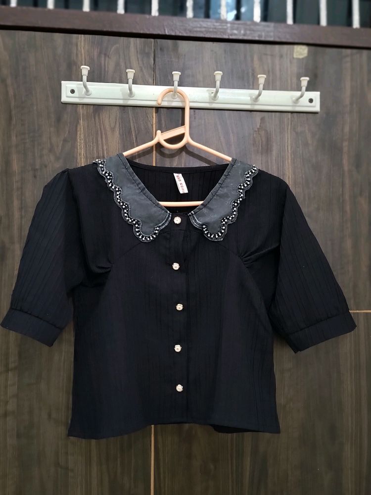 Black Crop Top