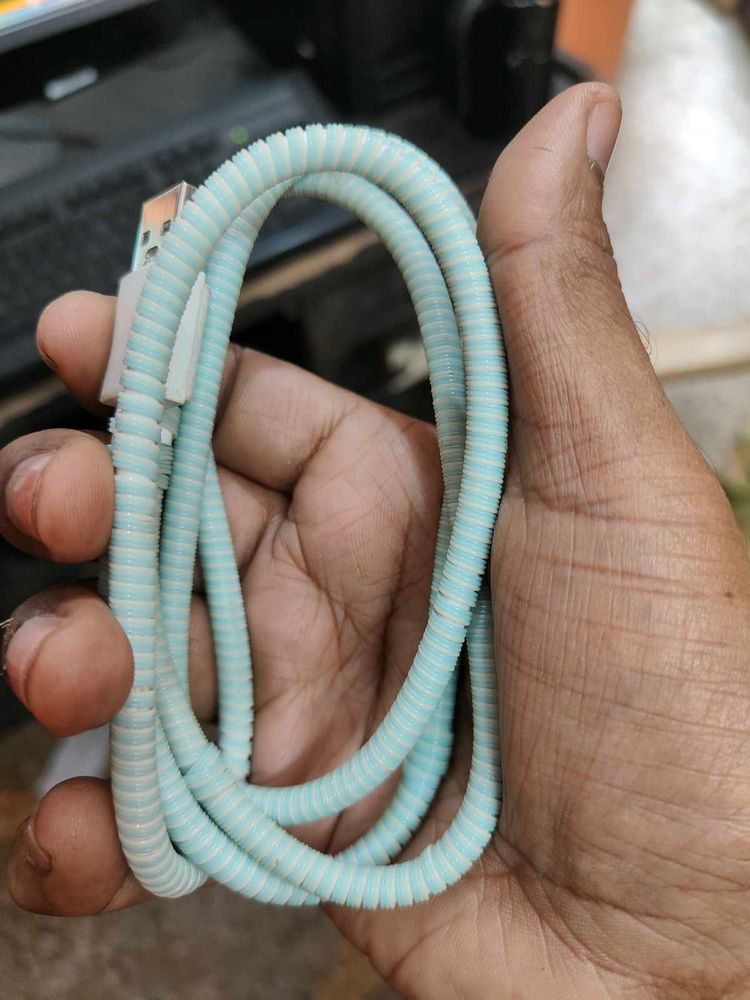 USB Charging Cable with Spiral Protector