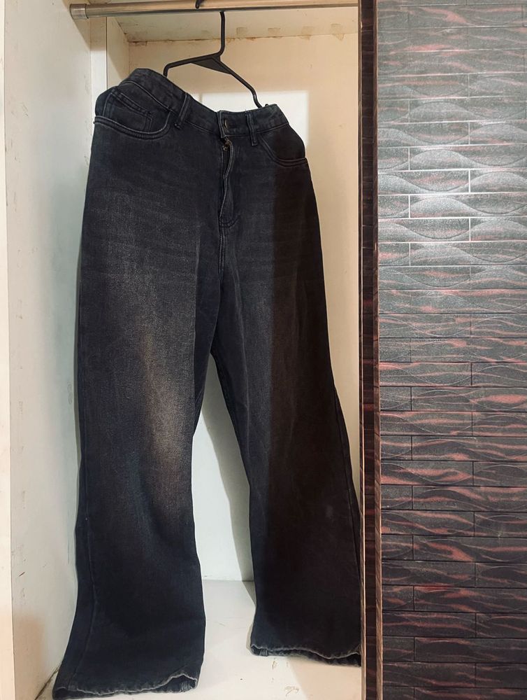 Women's Wide Leg Dark Wash Jeans