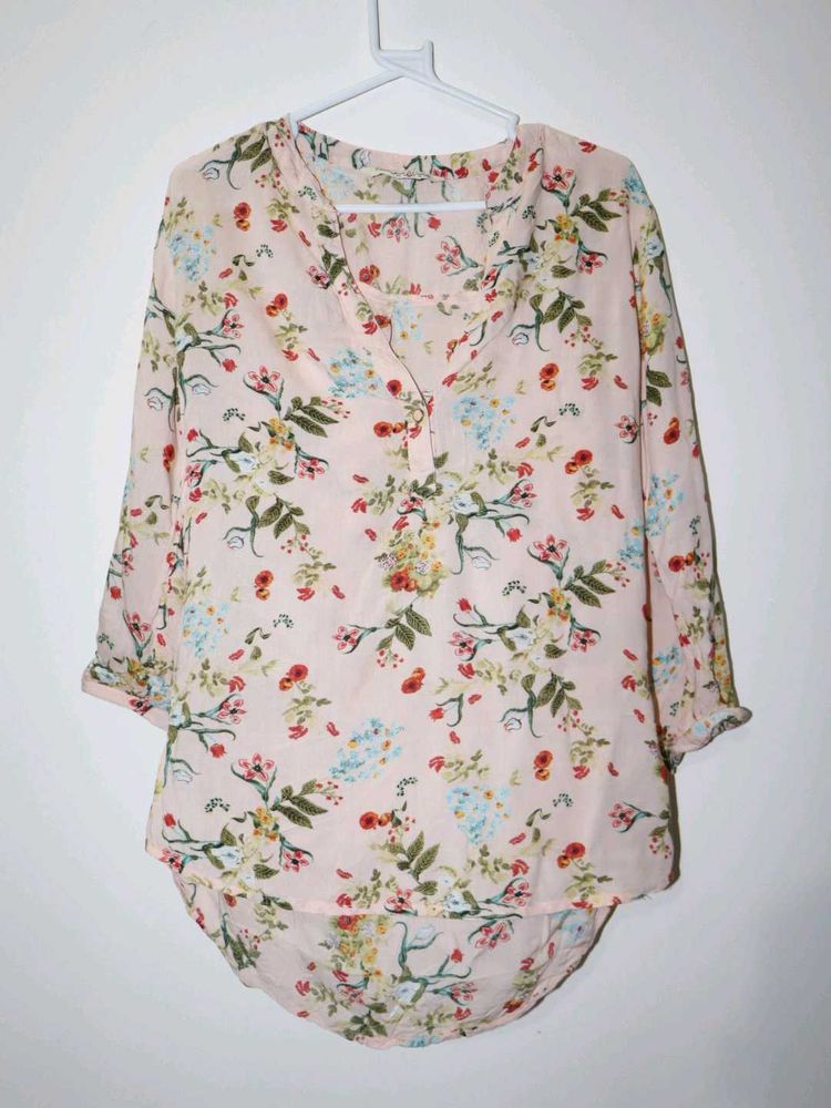 Light Pink Floral Print top