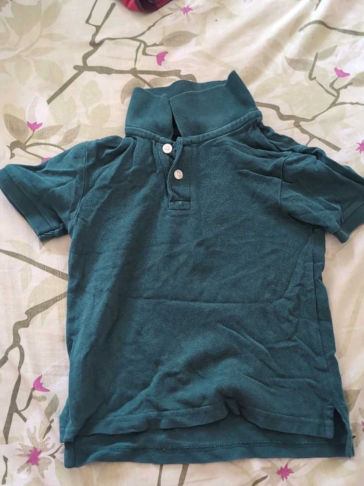 kid's Teal Polo T-Shirt