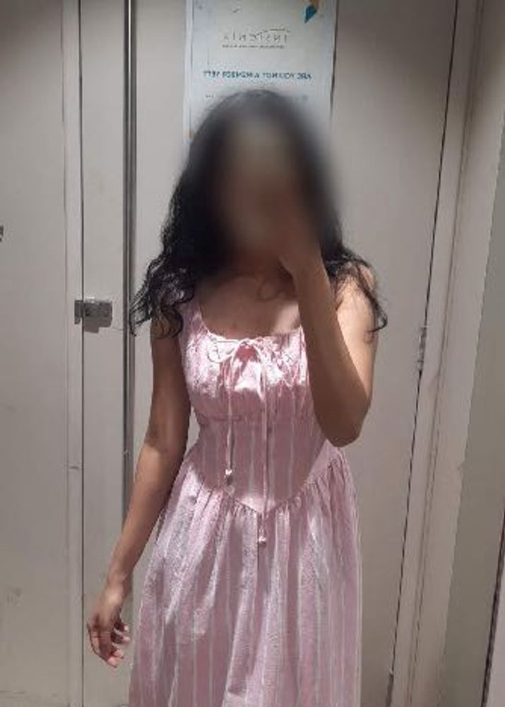 Cute Pink Striped Maxi Dress