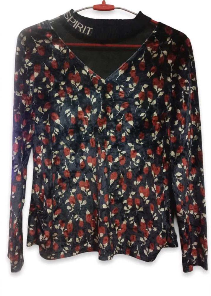Floral Velvet Top