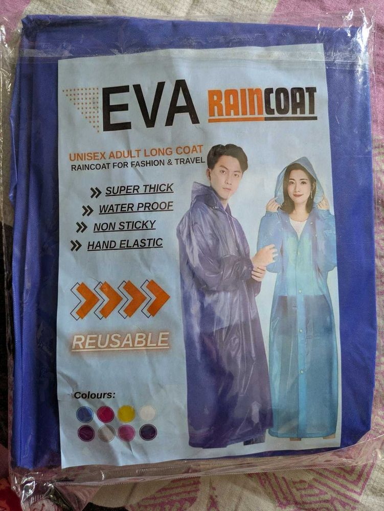 Unisex EVA Adult Long Coat Raincoat