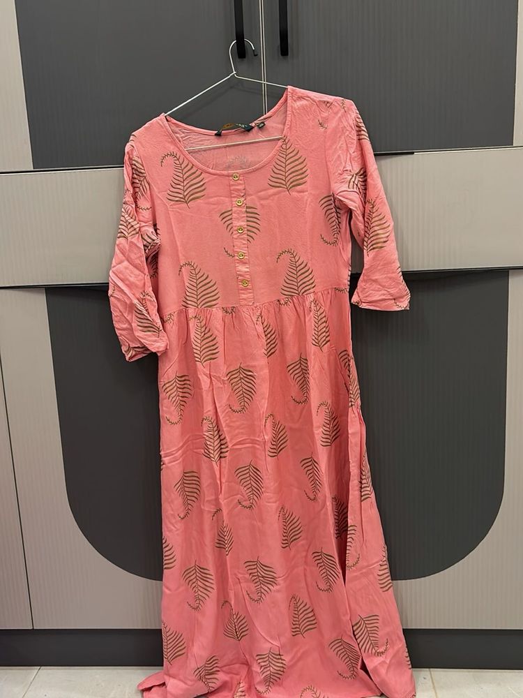 Blush Bloom Cotton Kurta