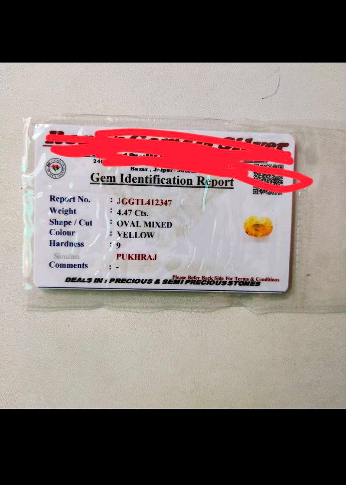 4.47 CTS Unheated High Quality Pukhraj(पुखराज)