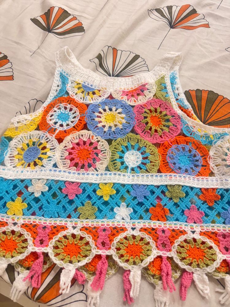 Boho Crochet Halter Top