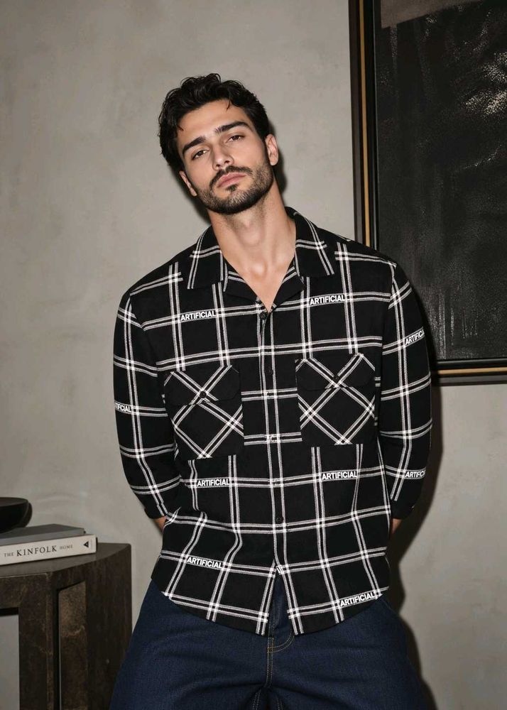 Men's Plaid Jacket Shirt