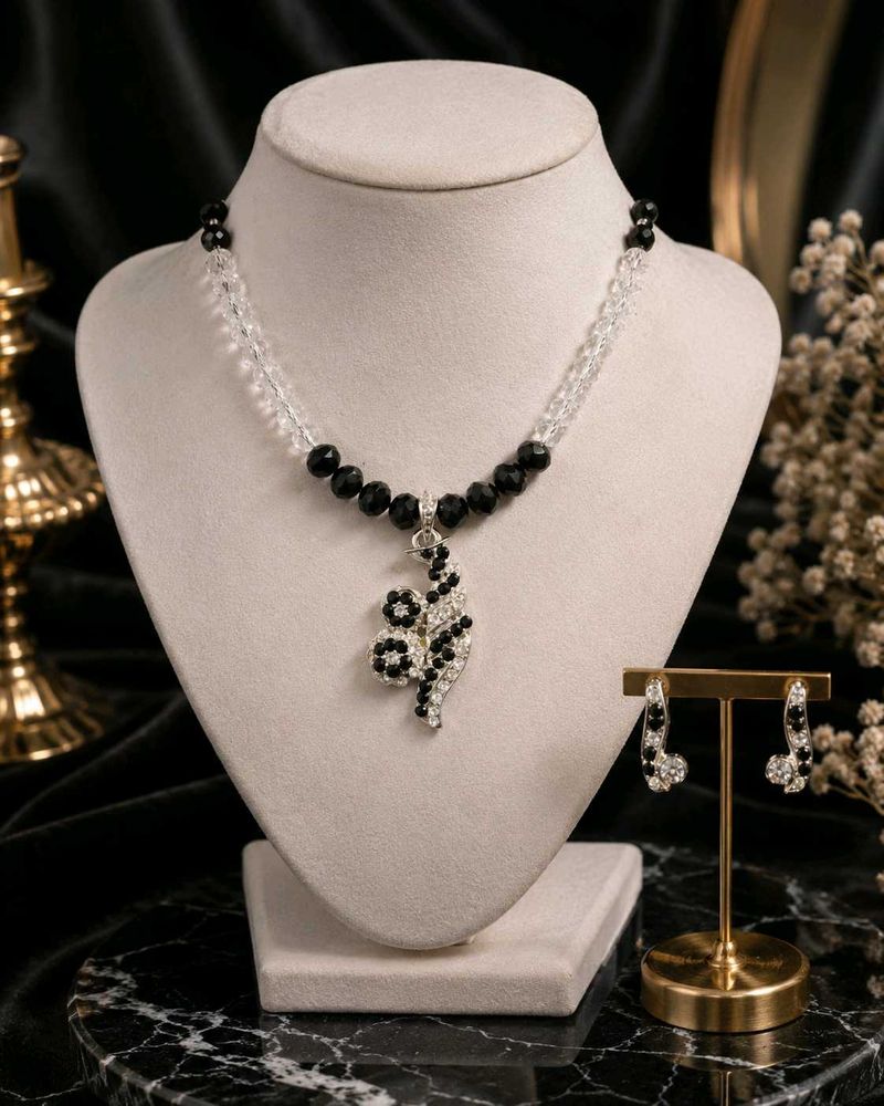 🇳🇿💫🎀Sparkling Snake Design Necklace &amp; Earng