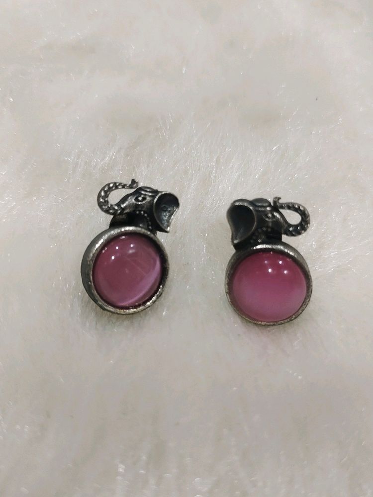 Silver Look  Alike Studs