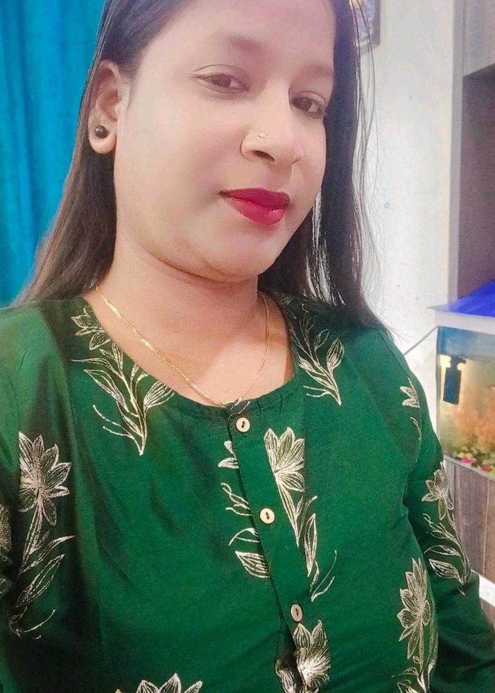 Green Floral Print Kurta
