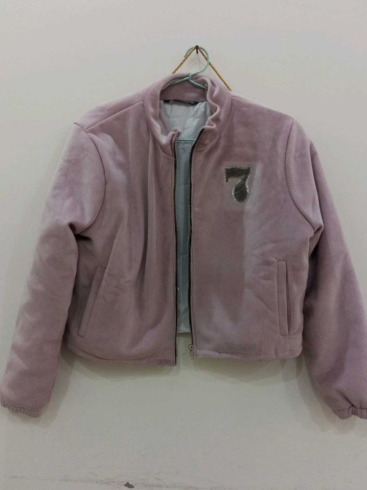 Lilac Cropped Jacket